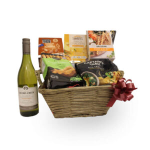 Premium White Wine Gourmet Basket