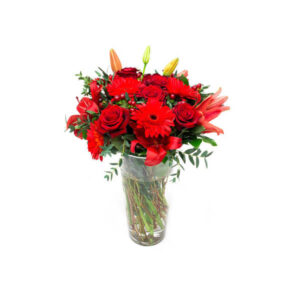 Simply Red Collection with Vase